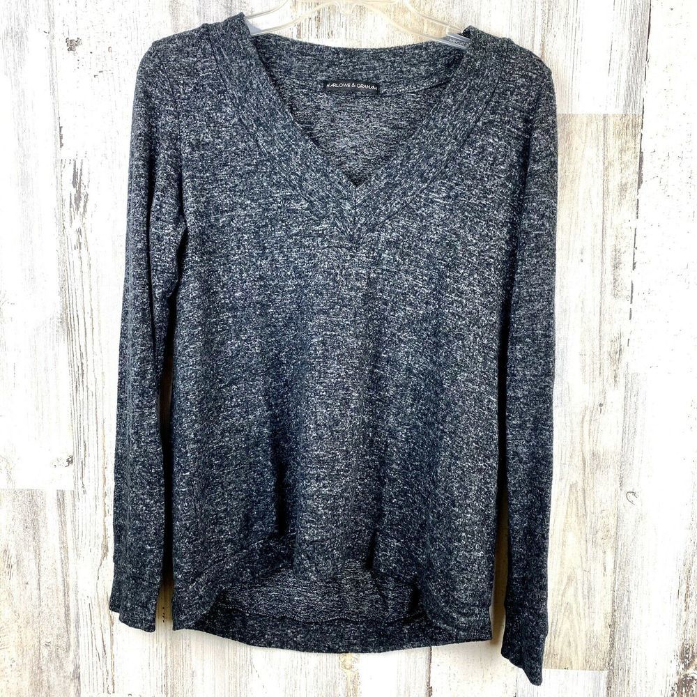 Harlowe & Graham Dark Gray Long Sleeve Shirt S